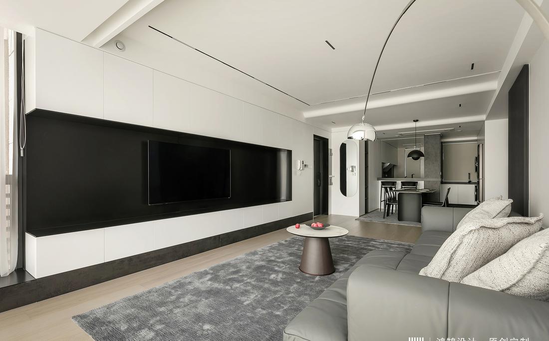 110㎡禁欲系现代风住宅-6