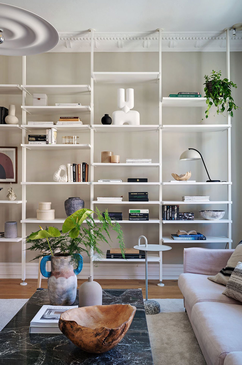 瑞典哥德堡 99 平米粉色沙发公寓设计-2