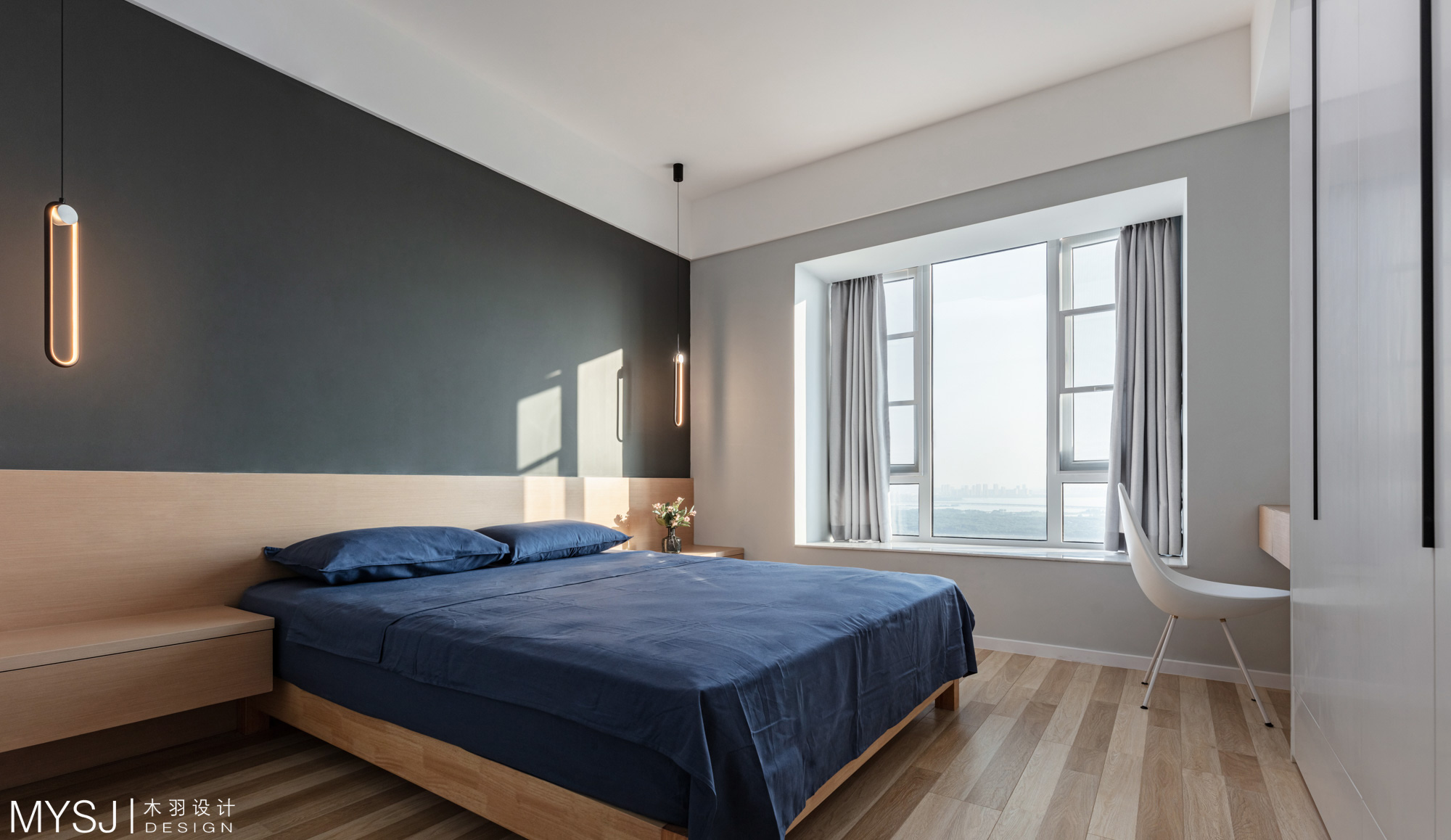武汉木羽设计 | 140 平现代简约婚房，实现多功能需求-29