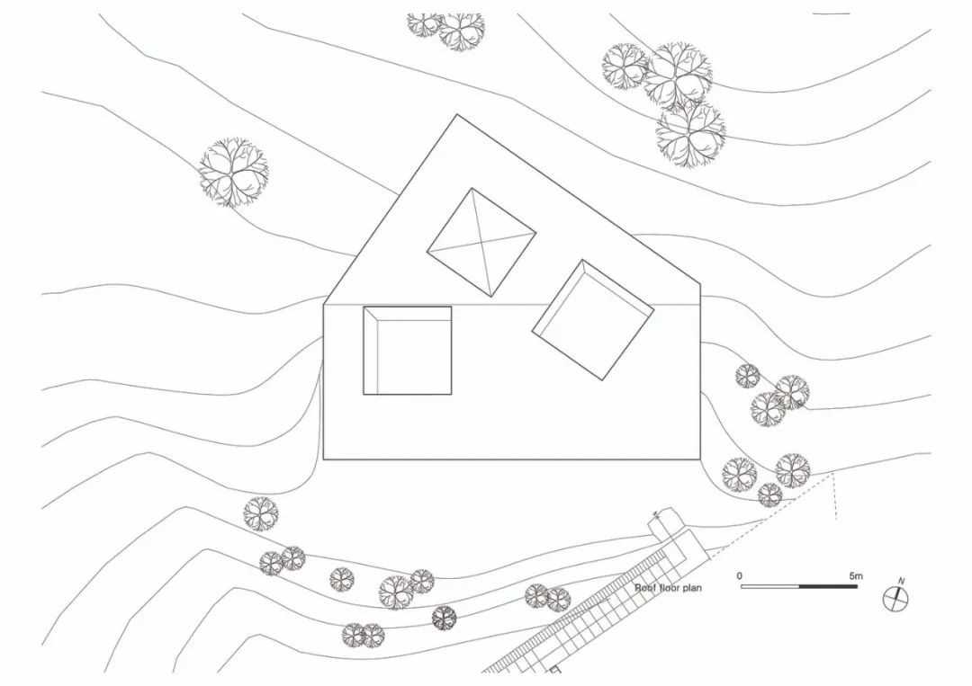 首尔以东的倾斜屋顶乡村住宅-54