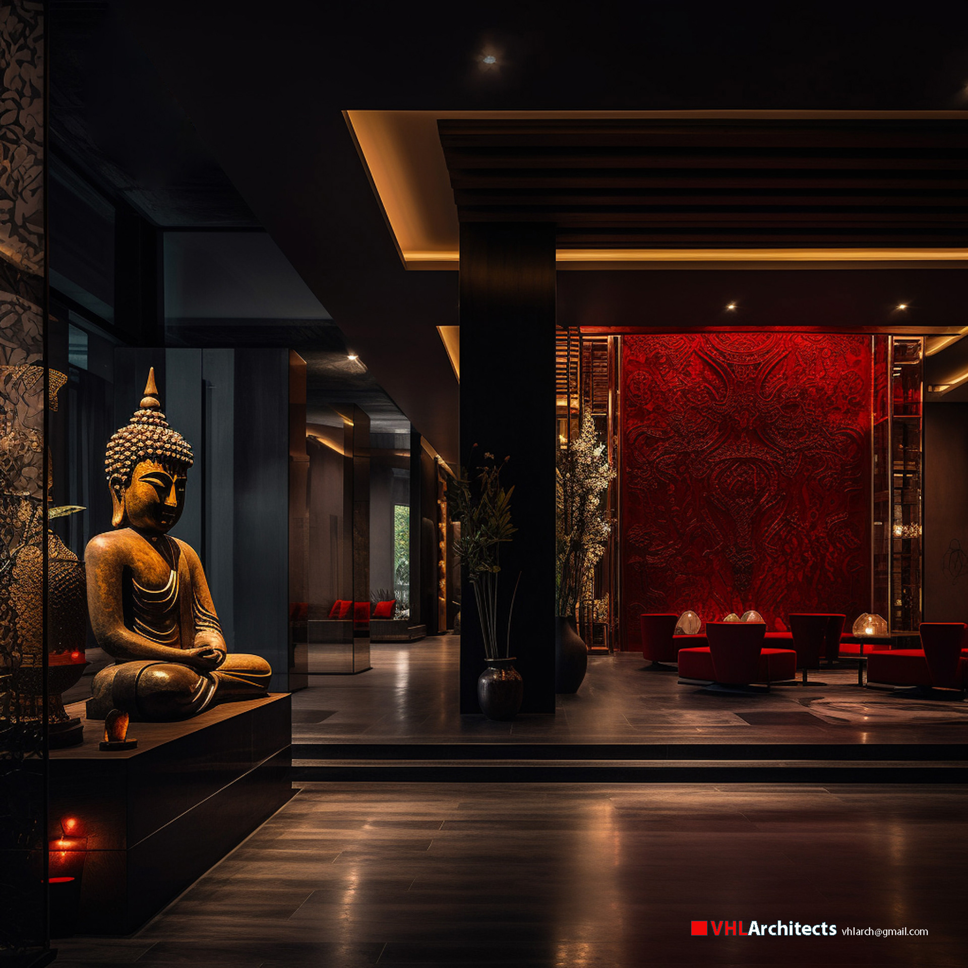 Lobby and Exhibitions with Buddhist Space-5