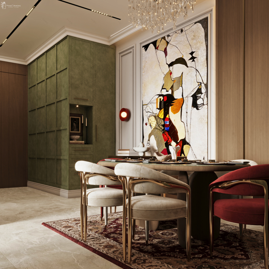 CRIMSON & GOLD: Eclectic Luxury Living-25