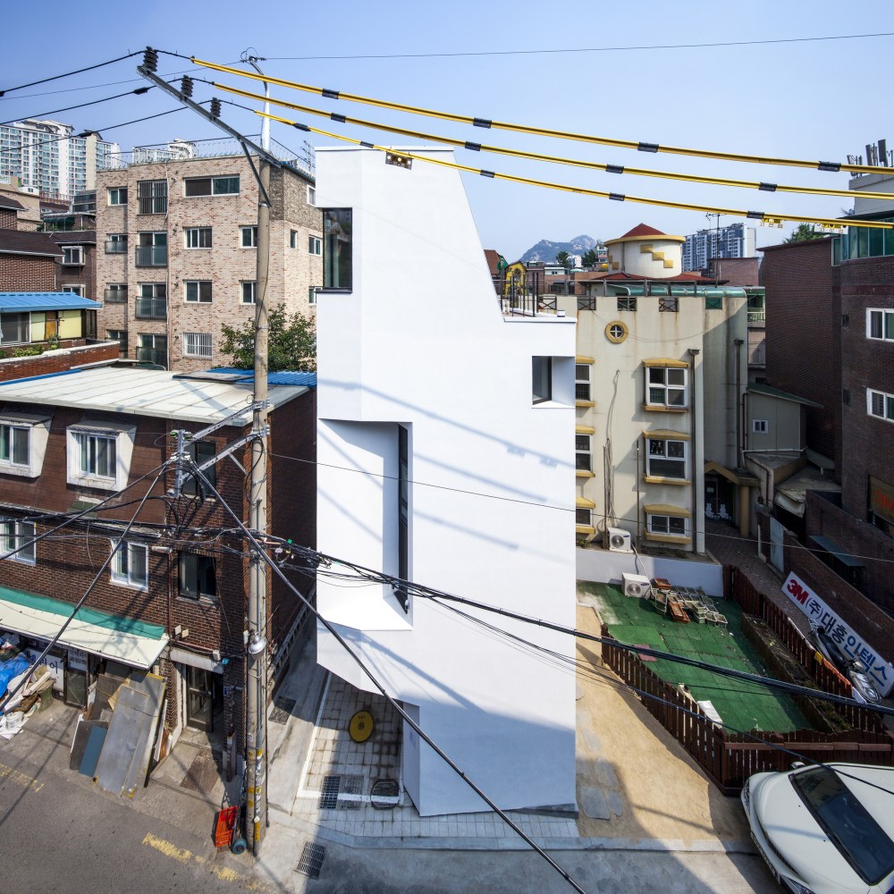 首尔“裂缝”之家 | 小地块中的大空间设计-30