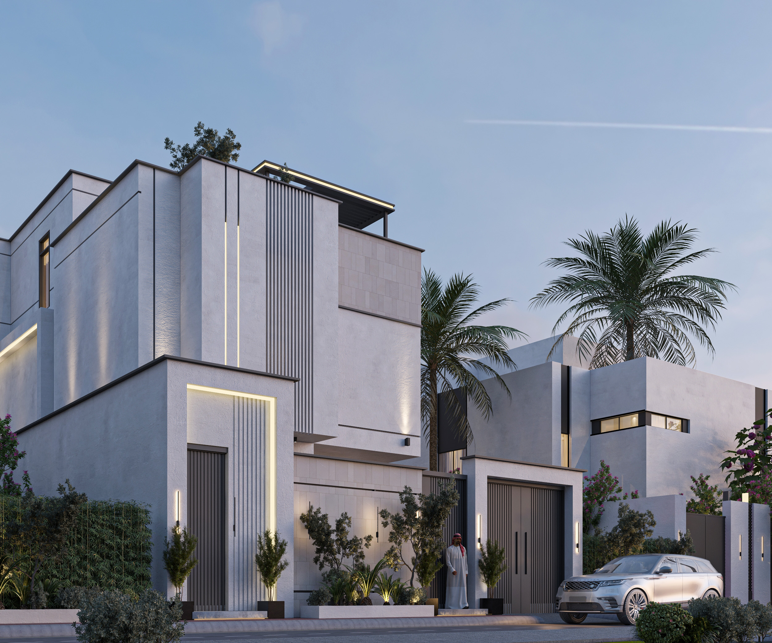 Saudi Villa Facade Concept-9