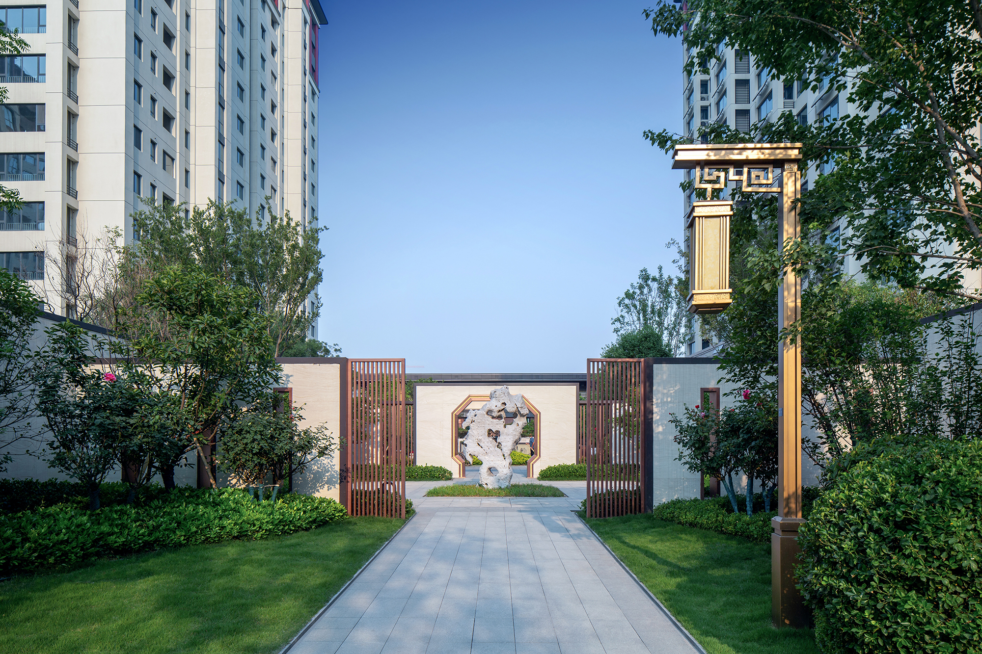 静谧书香 · 山东郓城龙翔南湖公馆景观设计丨中国山东丨DEKS 东易奇思-22