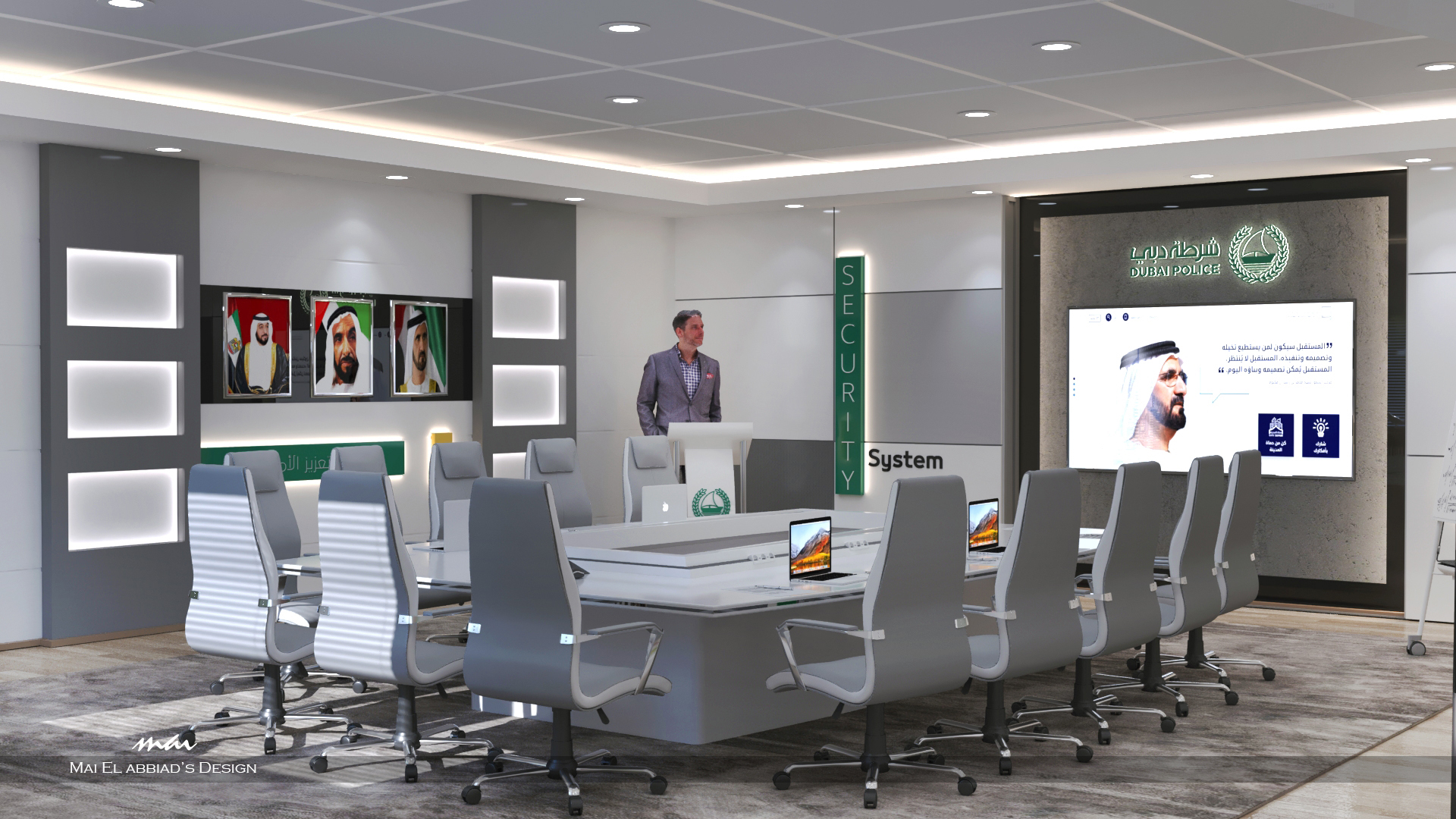 迪拜警察局助理指挥官会议室设计丨阿联酋迪拜-2