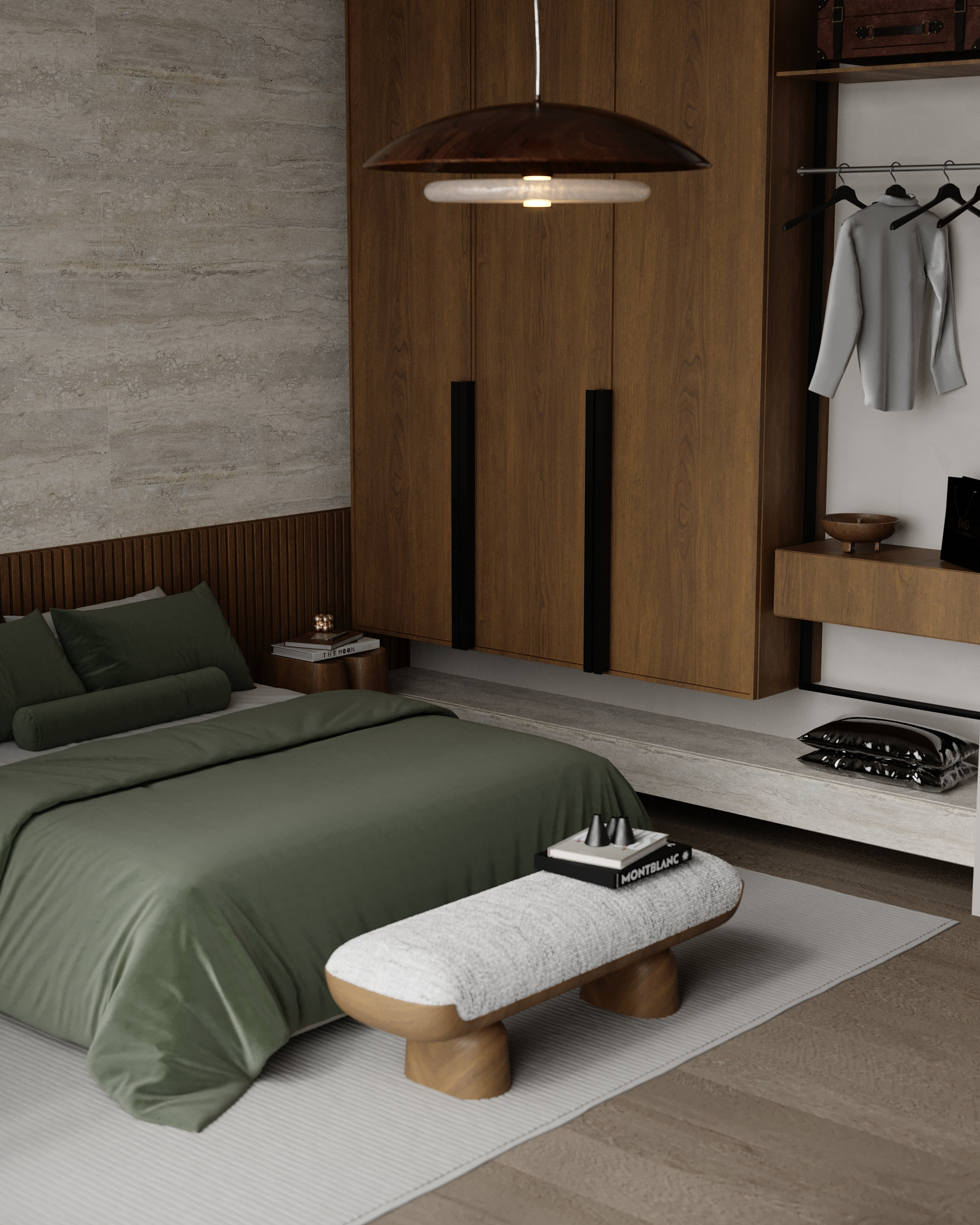 当代侘寂风格卧室丨阿联酋丨ESRAA ALEMAM-12