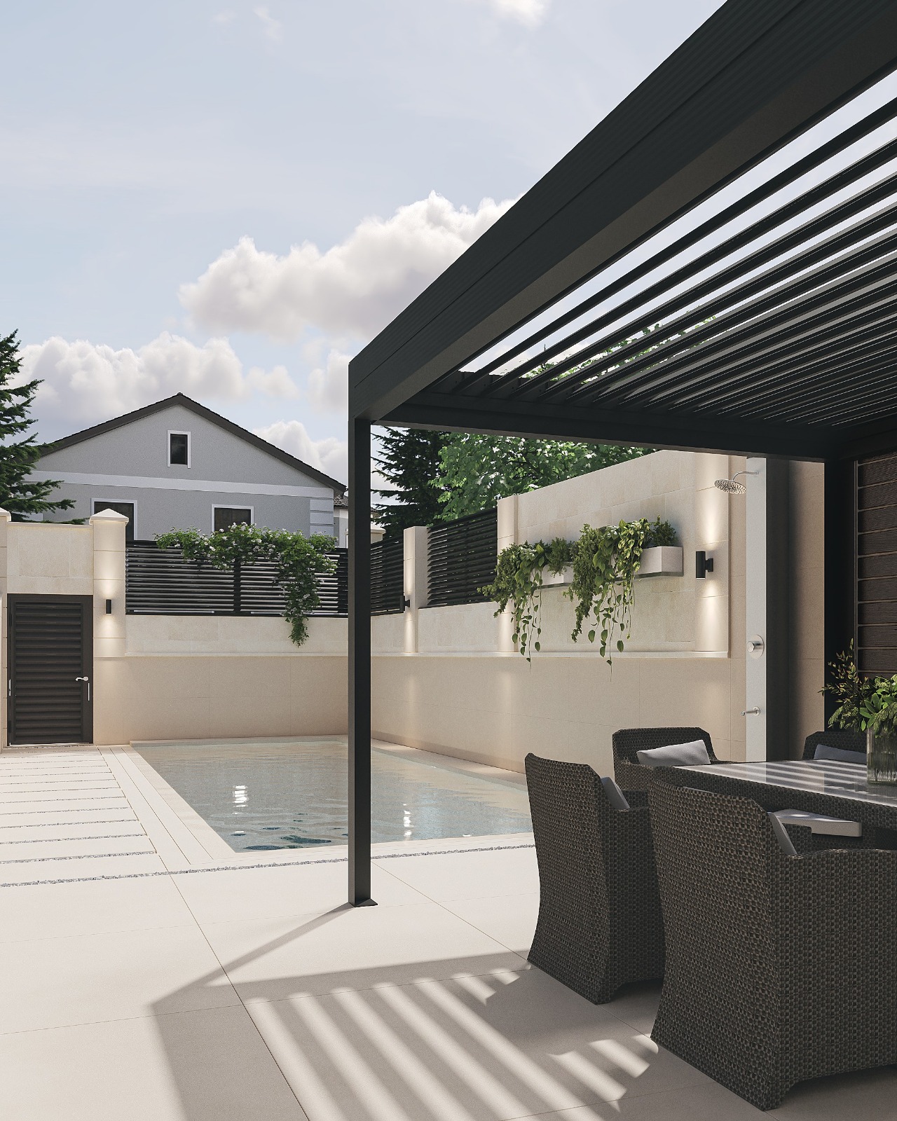 Reconstruction of the individual house-4