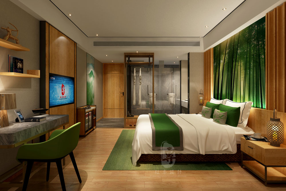 红专酒店设计案例赏析： 竹子国际大酒店-10