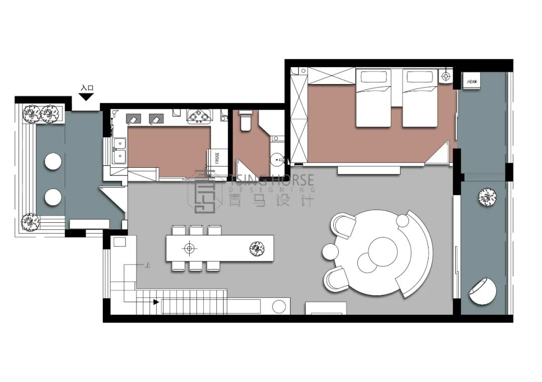 中海曲江大城现代轻奢设计，李峻团队打造 200㎡中叠生活空间-32