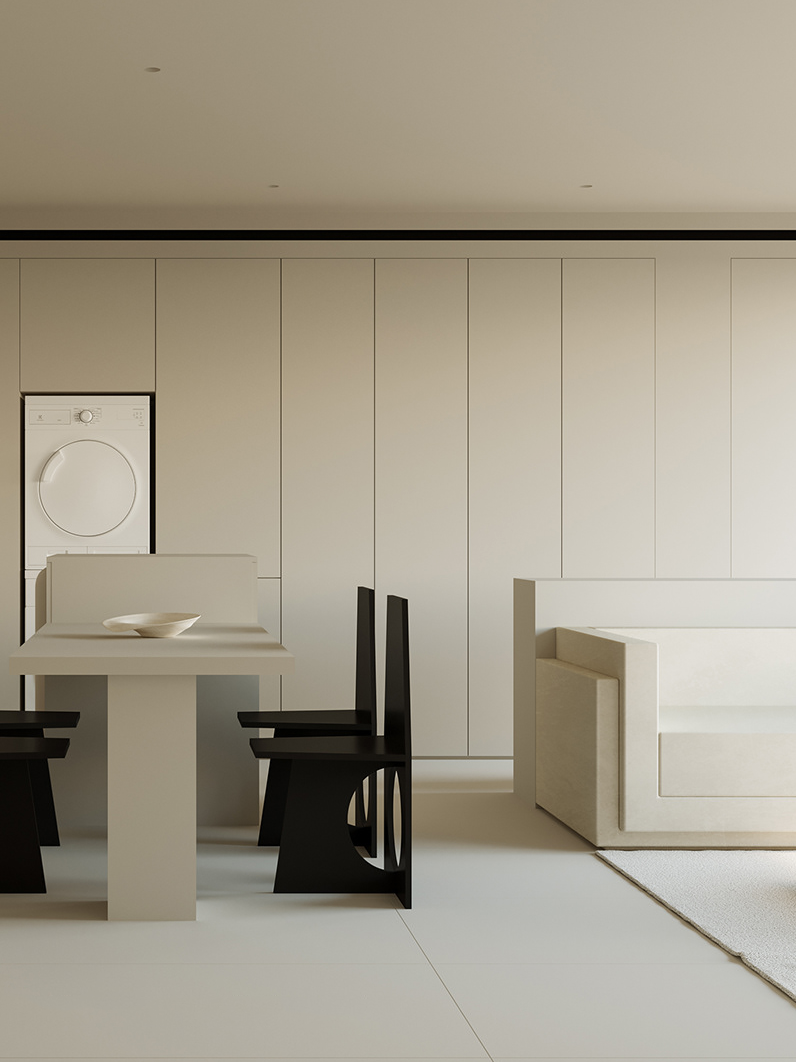 120㎡ 纯净极简的家-7