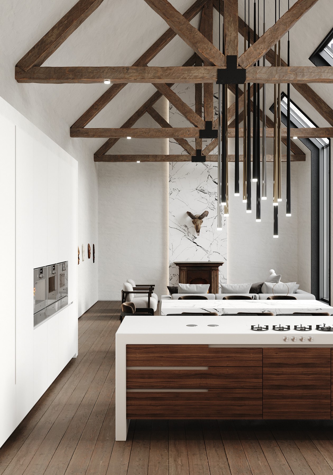 圣海伦娜别墅 原木+简洁白自然的材料之美-12