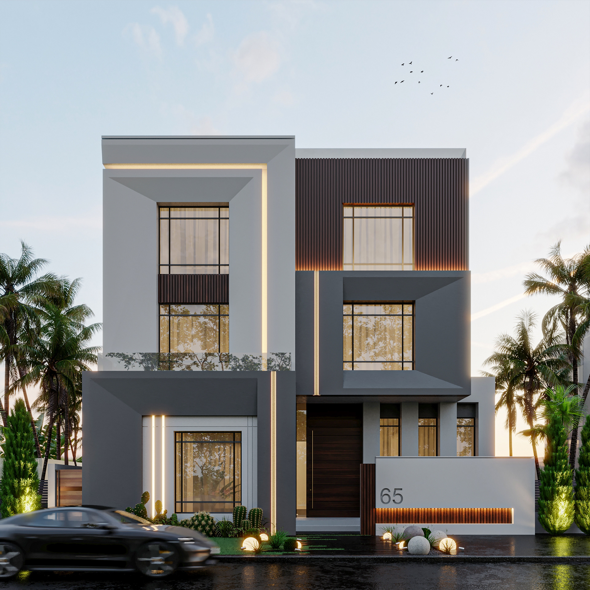 VILLA2科威特现代别墅丨Moamen Amin-0