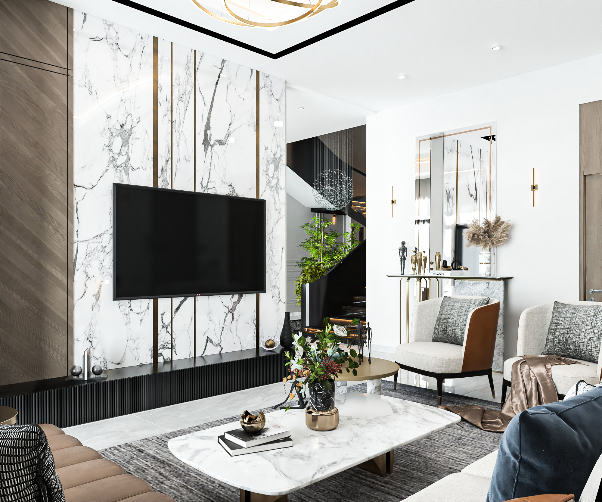 别墅接待设计丨沙特阿拉伯丨HD Design-9