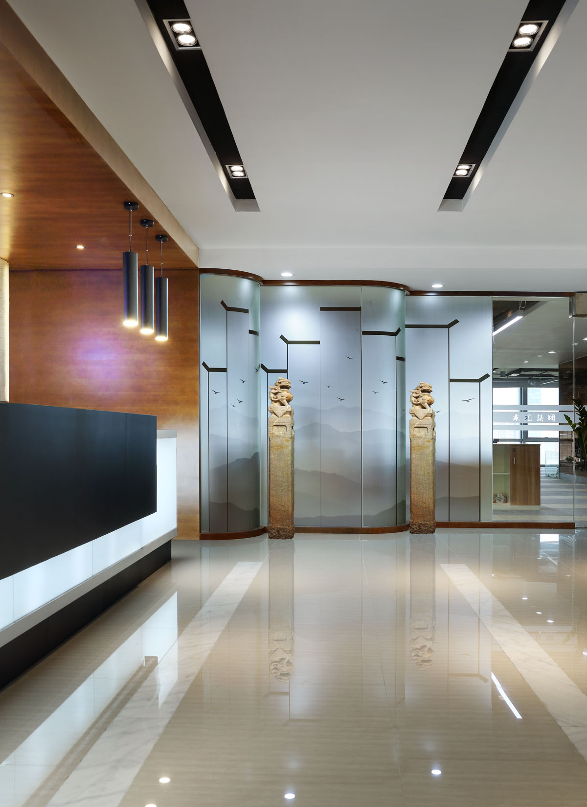 艾艾贴生物科技公司新中式办公室设计-14