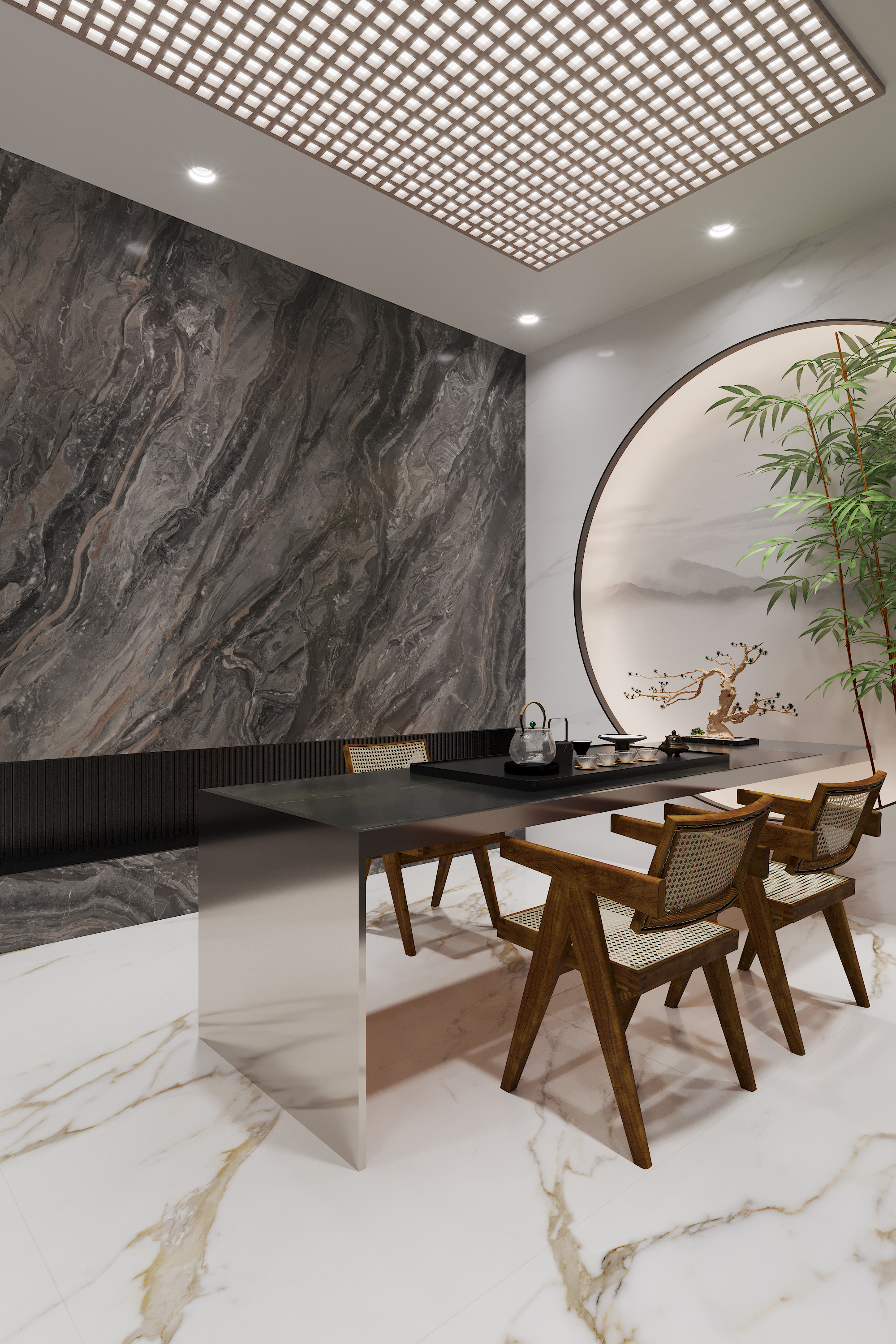 河南三门峡 180 平米室内设计案例解析 | 简约现代风-42