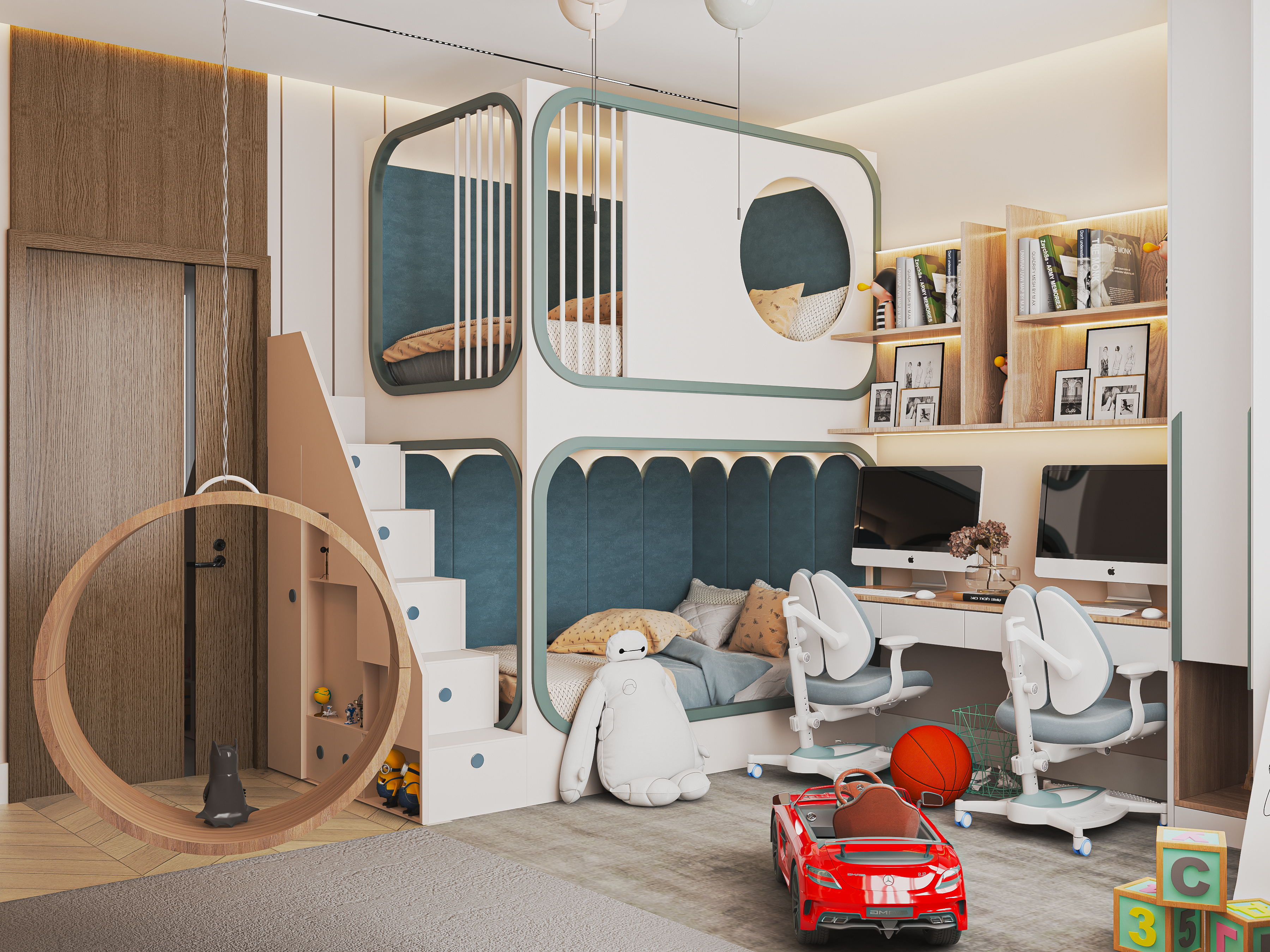 儿童卧室设计丨沙特阿拉伯丨KIDDO-2