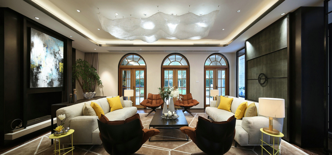 豪华别墅 现代风格付雨鑫陈设设计——桃花源别墅E户型-16