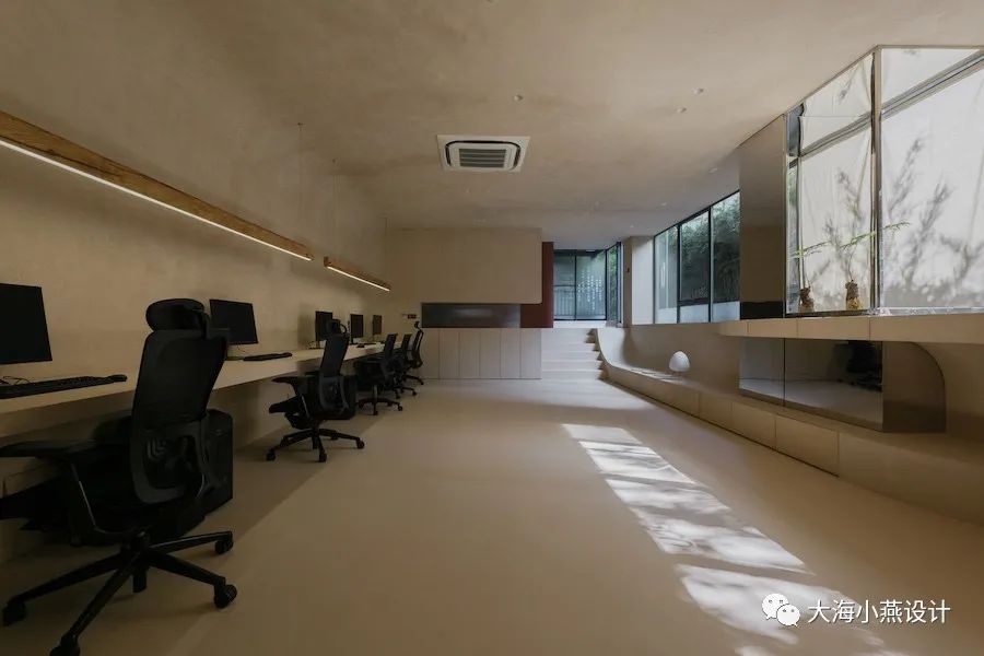 上海 70 平米办公室,竹影摇曳的“空”与“土”-27