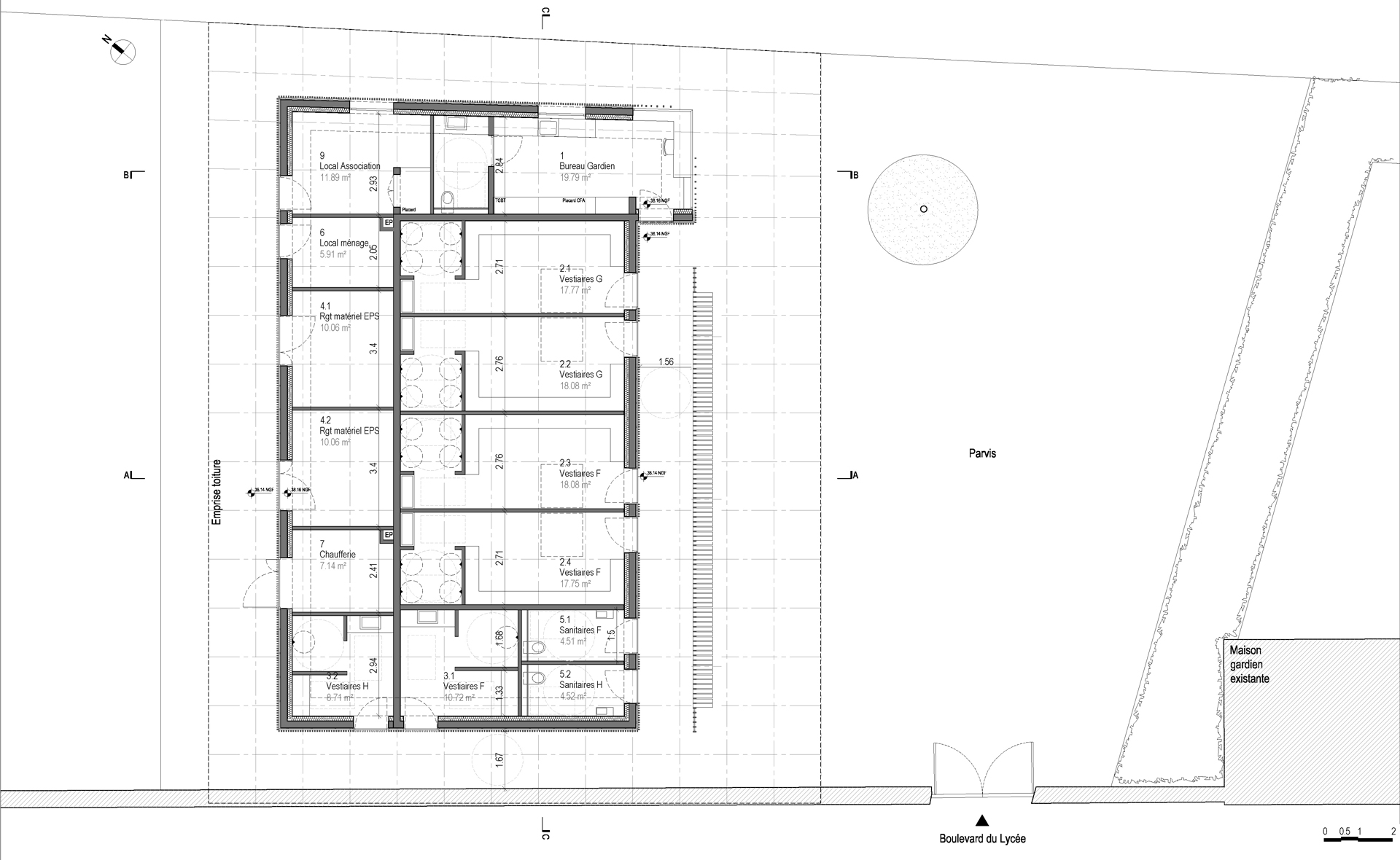 巴黎附近体育建筑丨法国巴黎丨Explorations Architecture-51