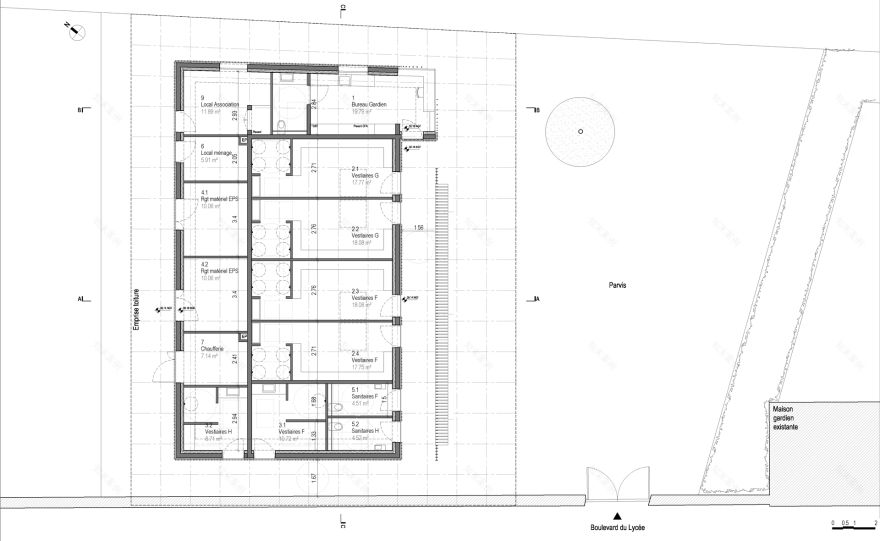 巴黎附近体育建筑丨法国巴黎丨Explorations Architecture-51