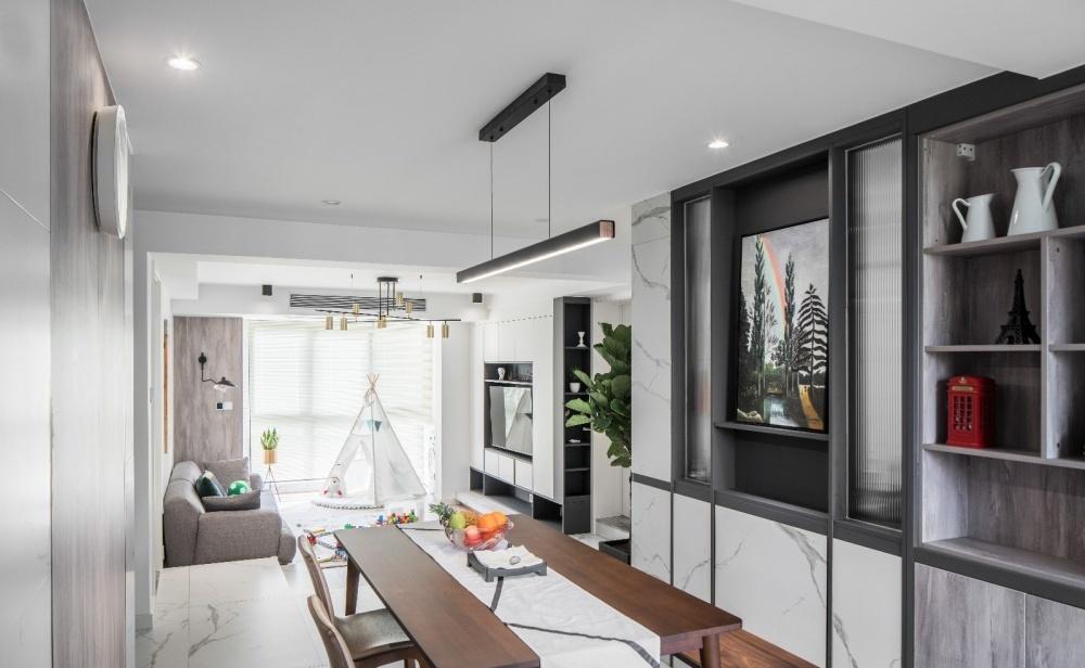 上海谷辰设计 · 110 平下沉式客厅的现代简约生活-25