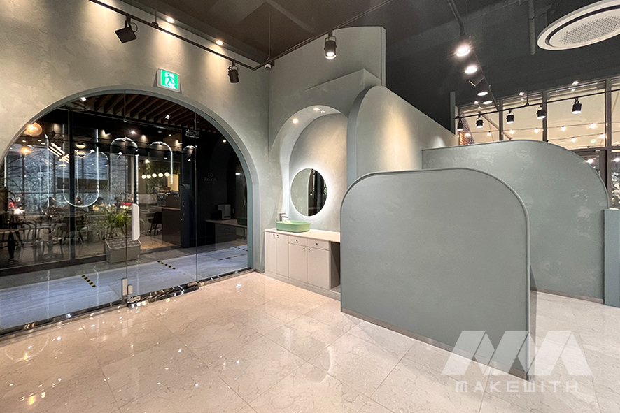 江南美甲店室内设计丨韩国首尔丨MAKEWITH-11