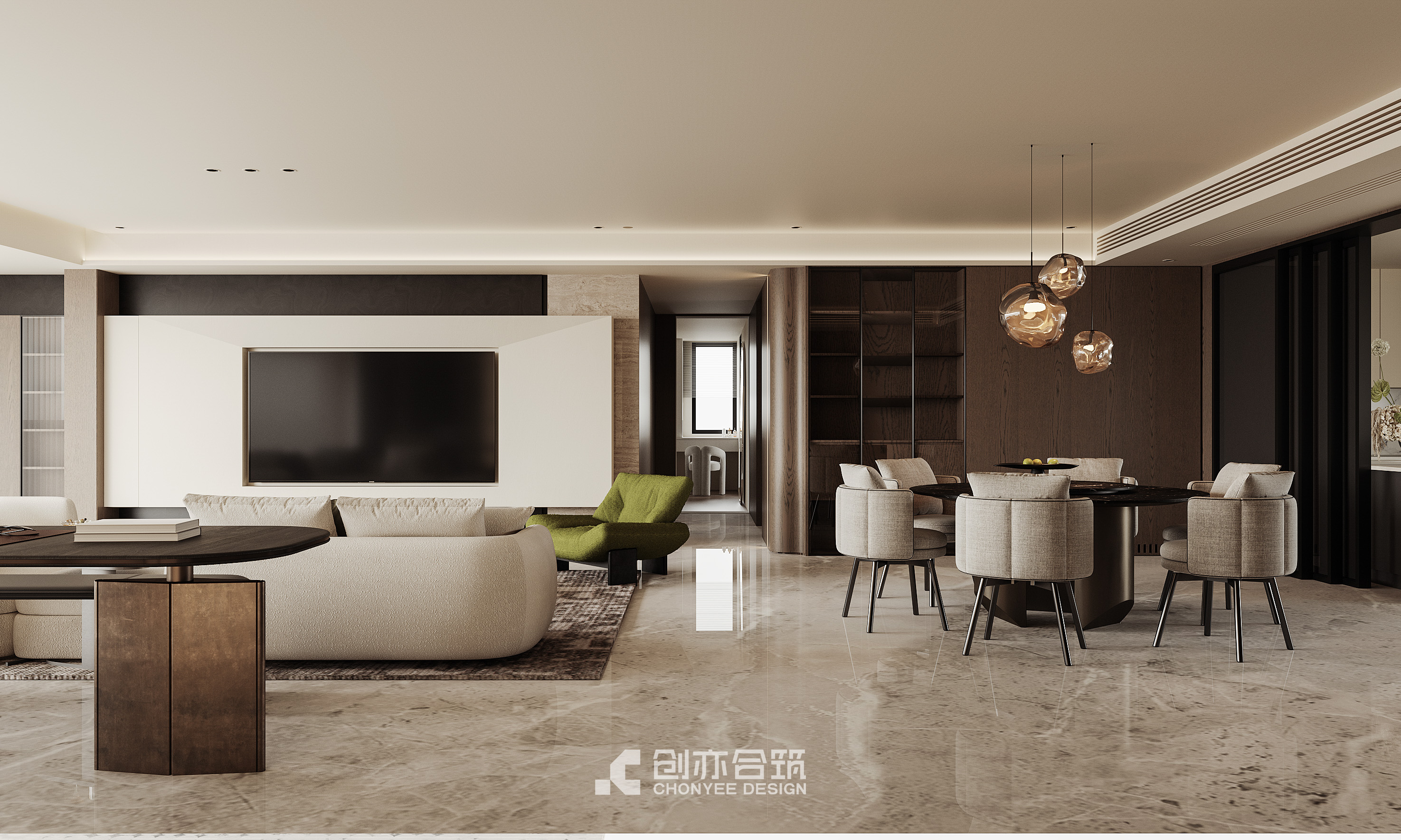 创亦合筑CHONYEE DESIGN｜长沙·招商江山境278平-3