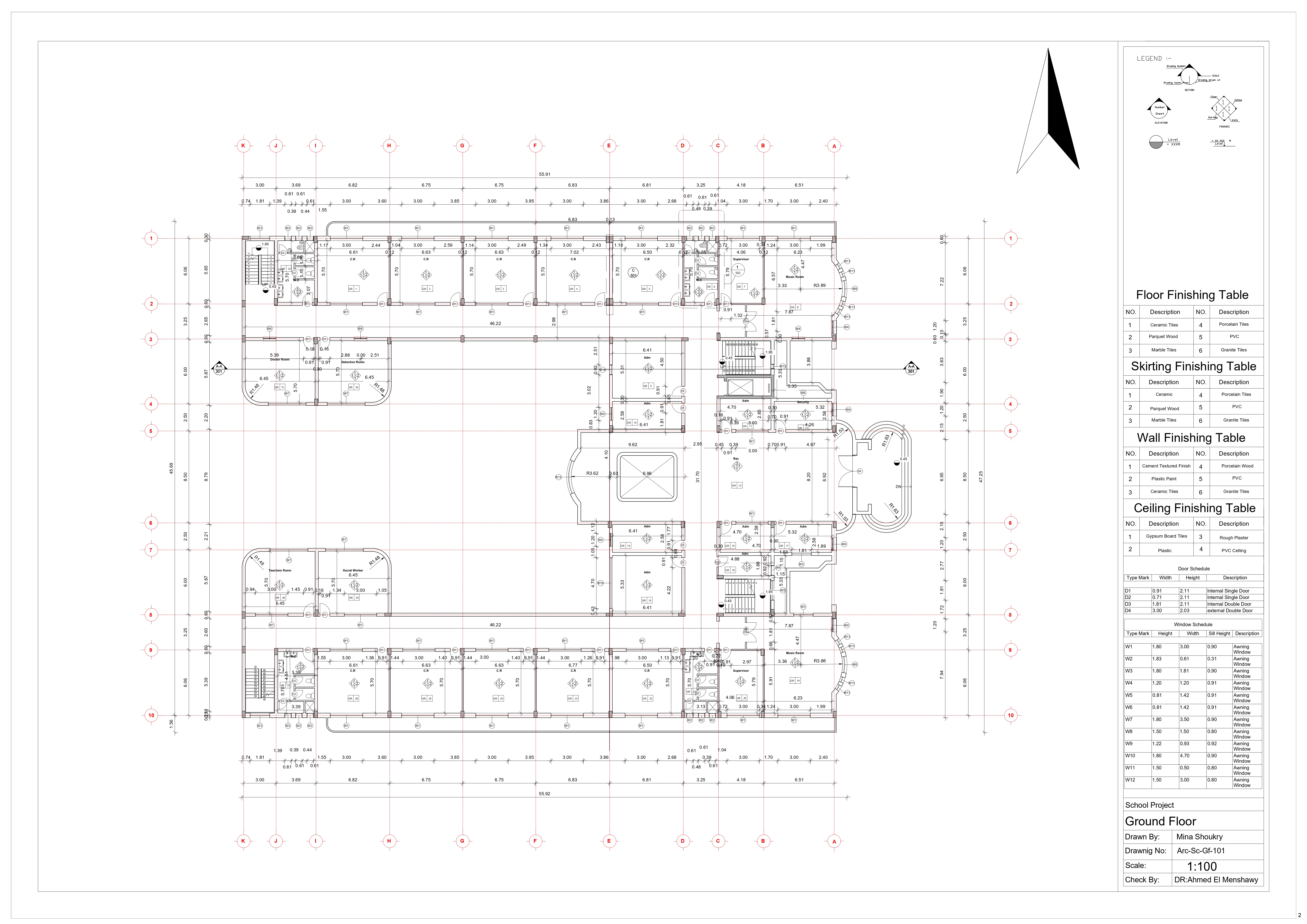 SCHOOL (WORKING DRAWING-1