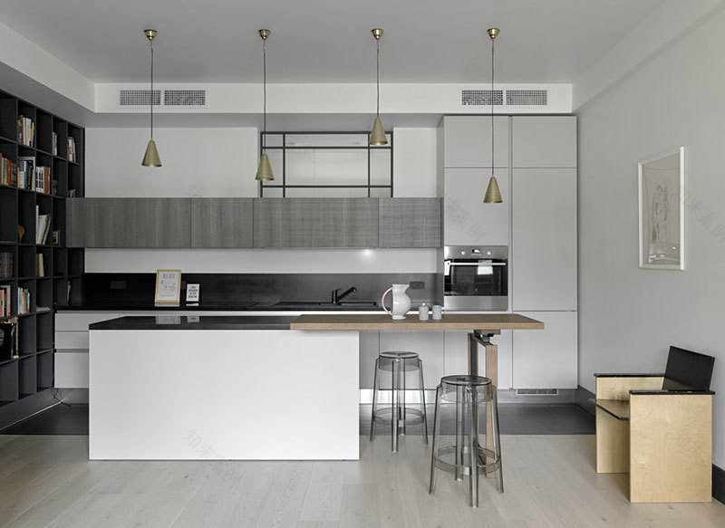 莫斯科灰色调时尚公寓,演绎简约北欧风-4