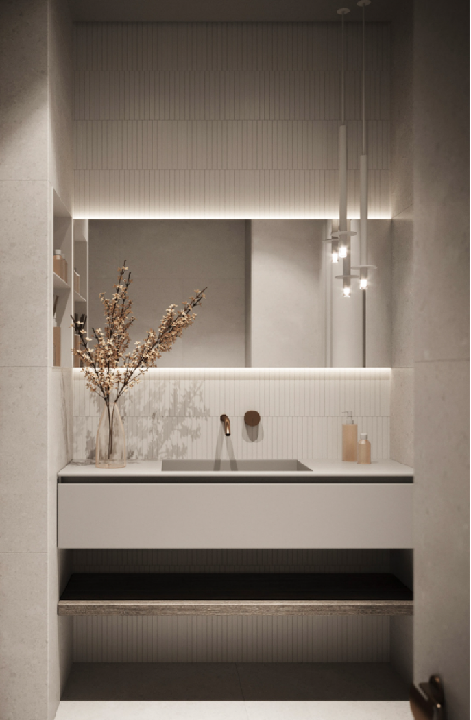 微水泥极简三口之家-14