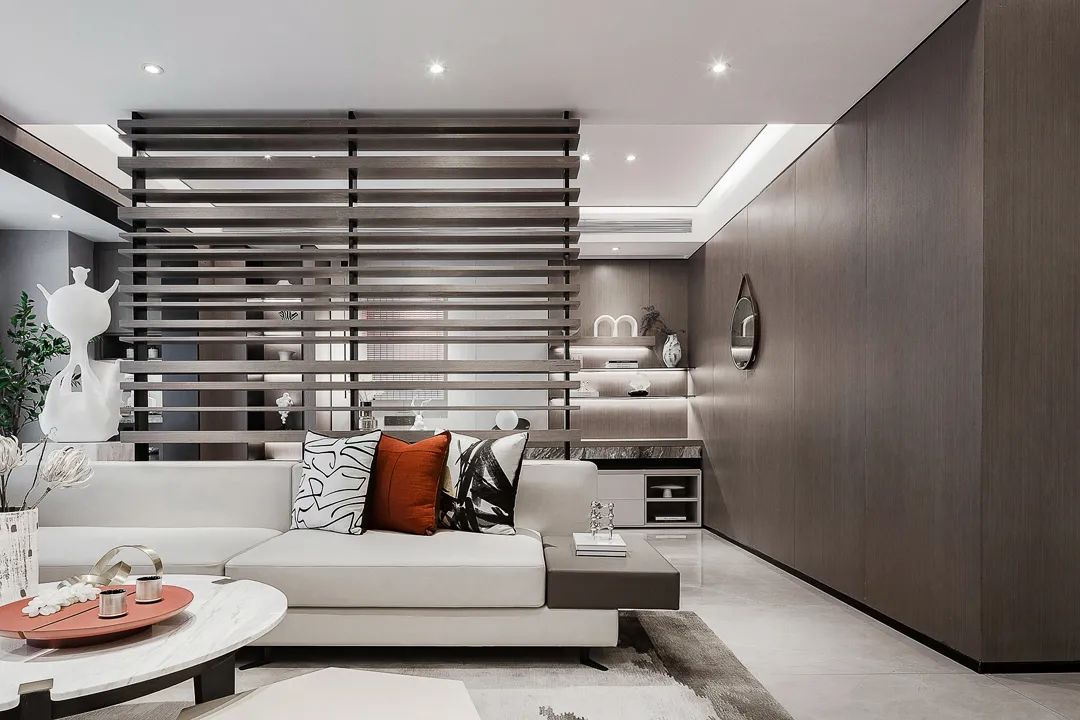 现代轻奢样板间,克莱因蓝演绎极致简约-7