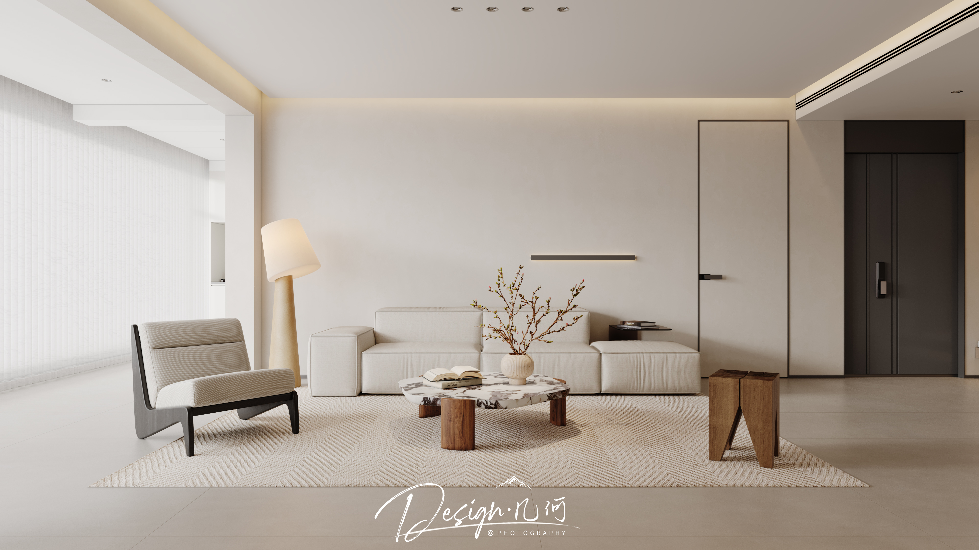 几何空间视觉表现 | 置地双清湾天镜现代中古客餐厅-0