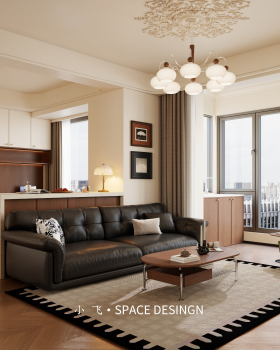 复古中古风私宅 · 奶油与胡桃木的复古叙事