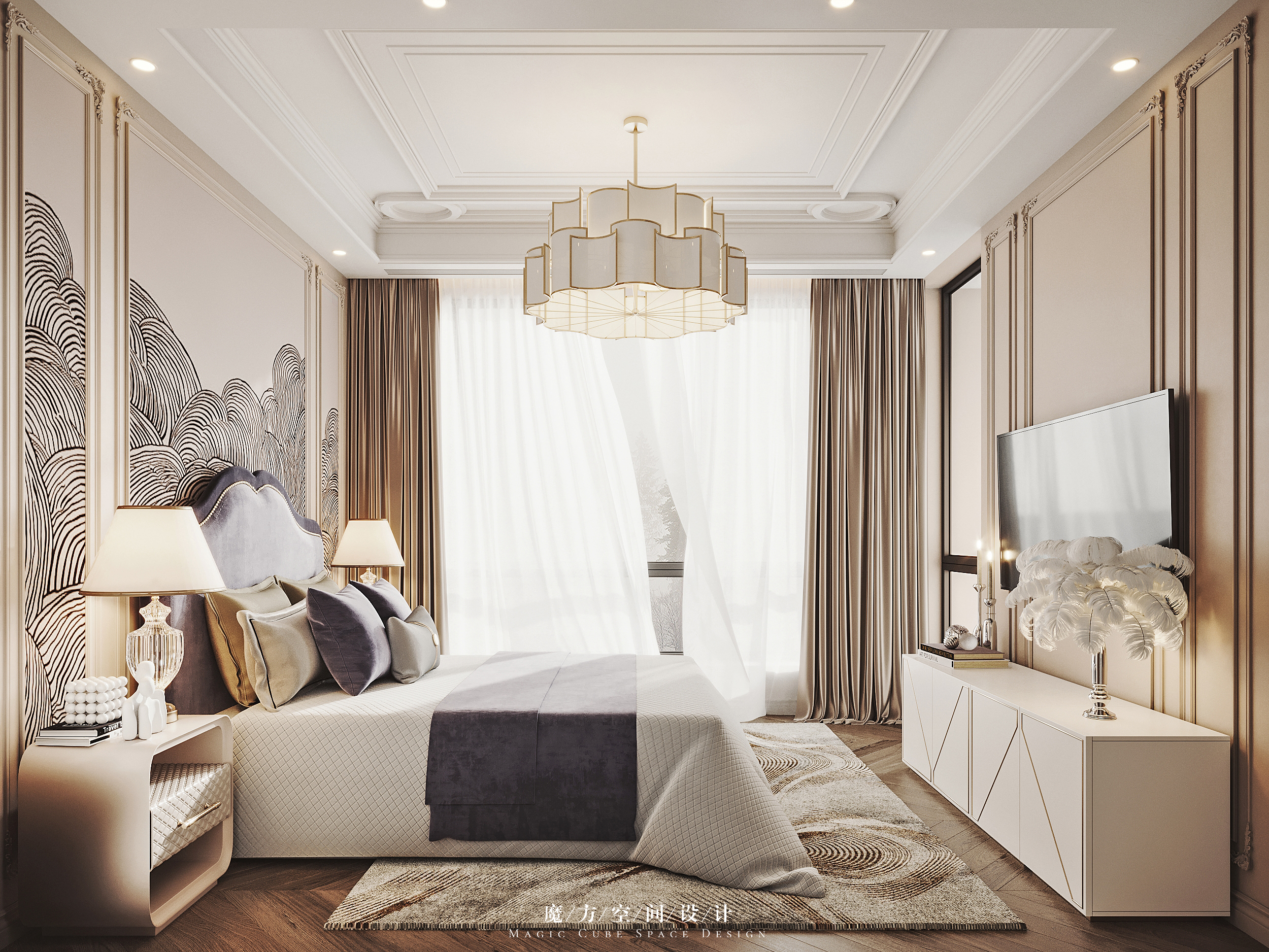 北京•法式复古别墅项目丨中国北京丨魔方空间设计-24