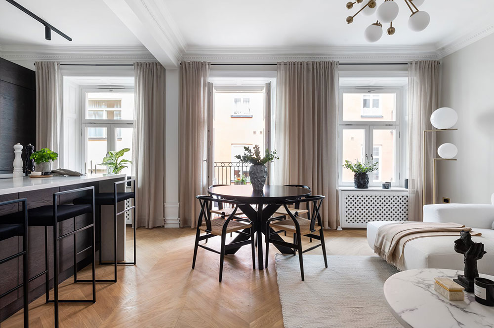 现代 Scandinavian 公寓的优雅设计-4