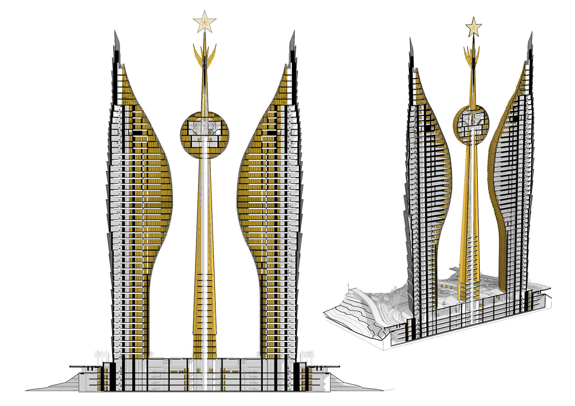 吉布提大厦丨吉布提丨Wizhevsky Architect-19