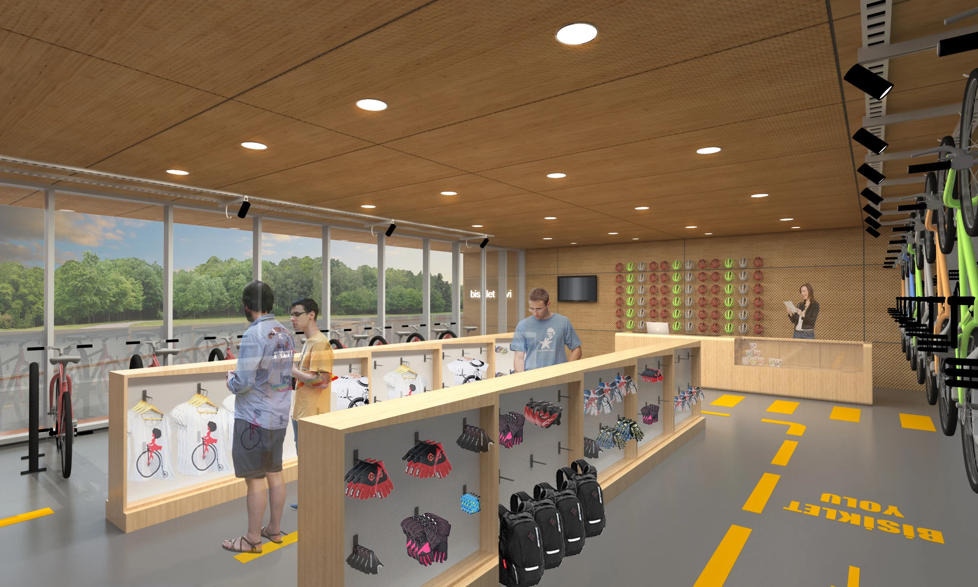 绿色校园规划中的自行车之家-12