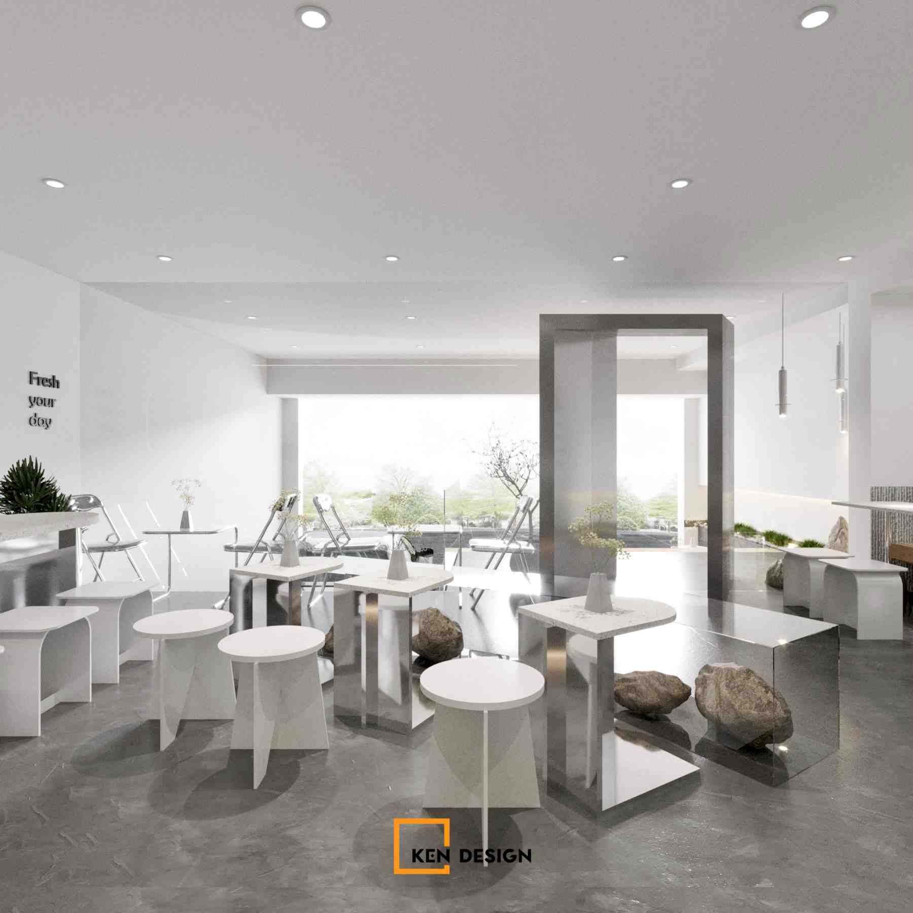 Rosier Trần Quốc Vượng咖啡馆设计丨Ken Design-17