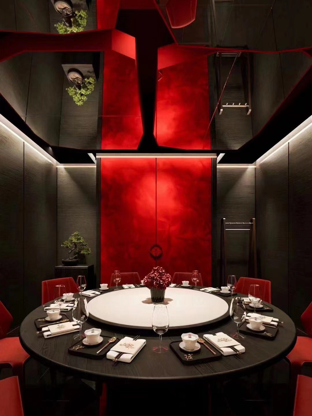 氛围感湘味融合连理餐厅——包厢-7