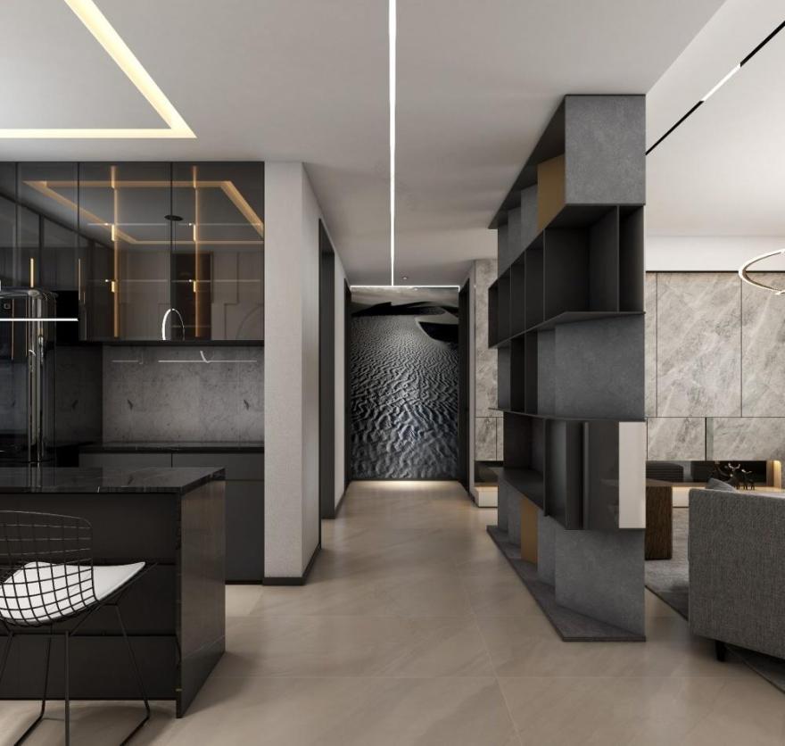 黄金分割之美,现代风格与潮牌 Kaws 的完美融合-6