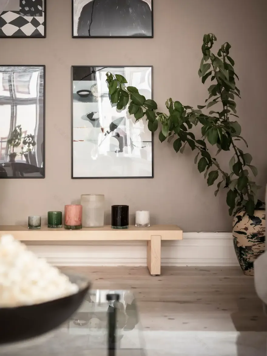 棕色调的瑞典风格公寓设计-9