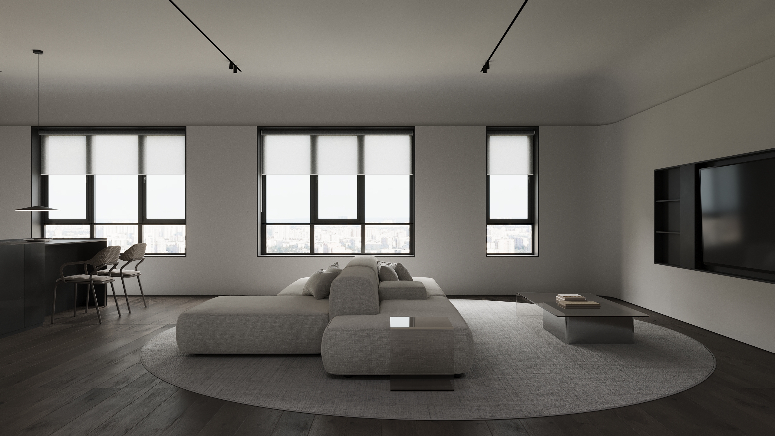 黑白极简空间 越简约越高级！-3