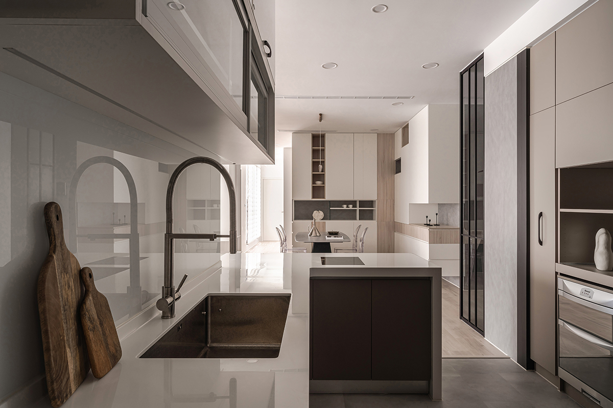 家装设计案例鉴赏——裸色轻熟简约质感居所-6