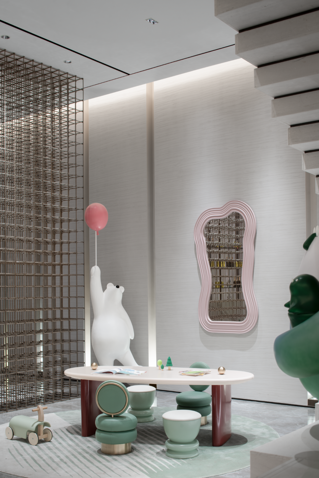 炫彩玻璃+米灰色调，流动的空间灵魂 | 元禾大千-51