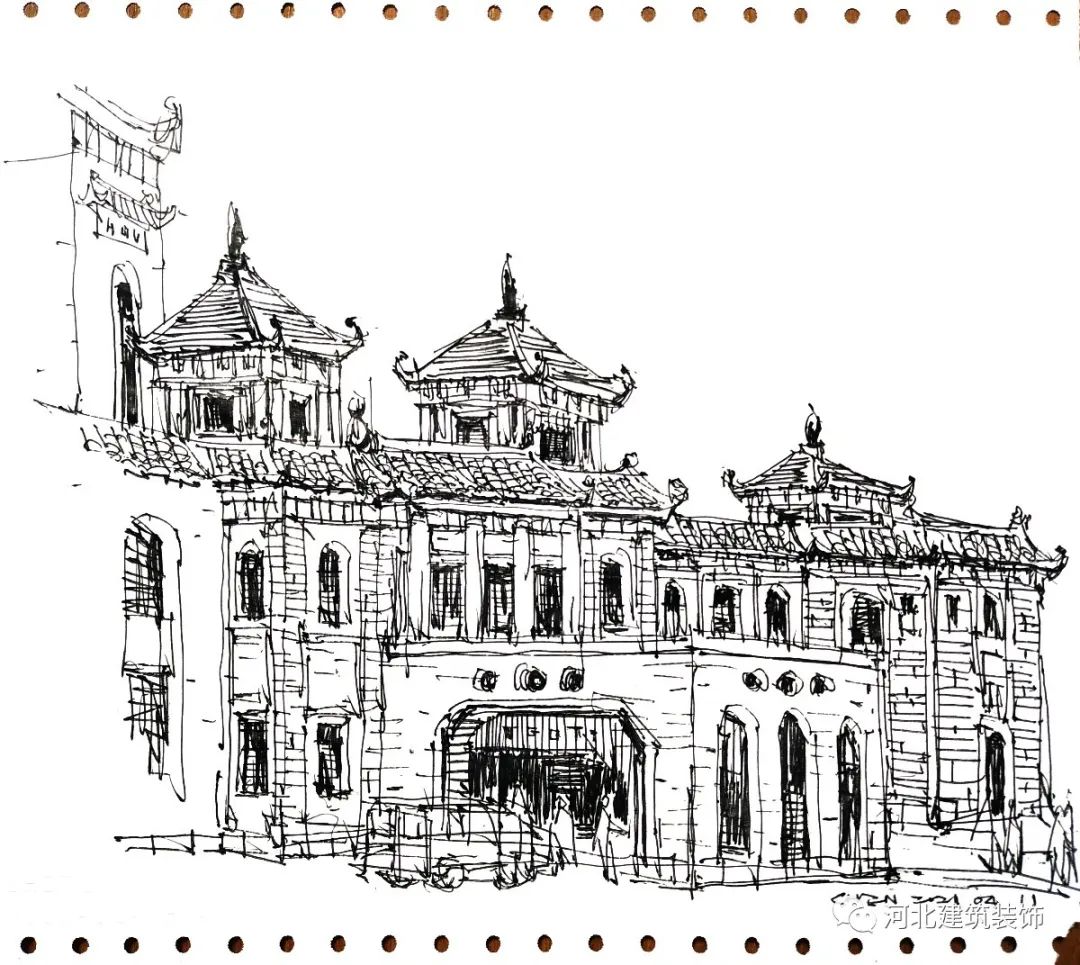 陈力军建筑速写丨中国河北-30