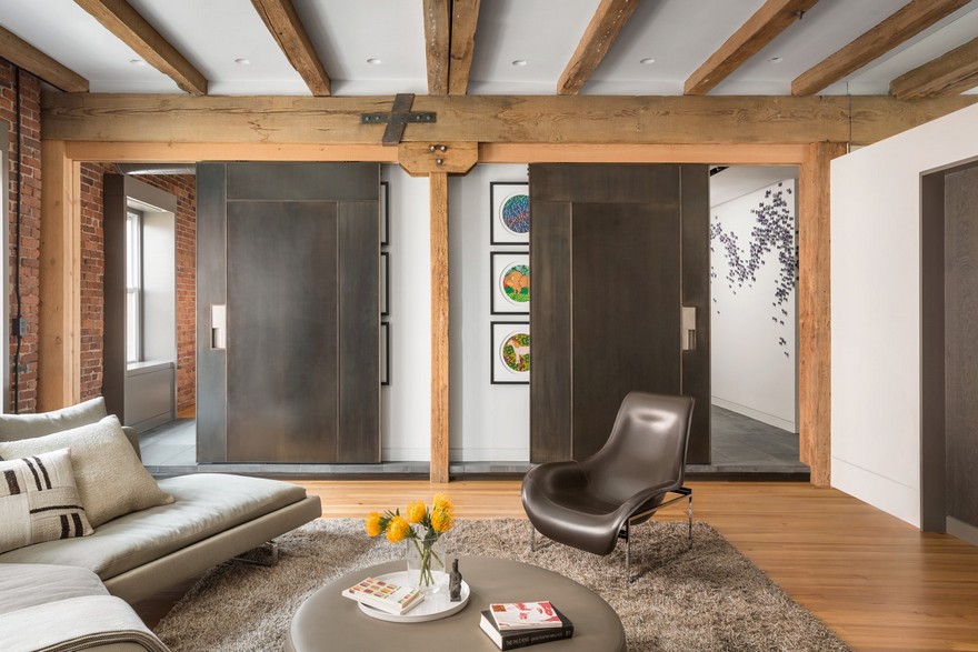 North End Loft: Combination of Three Residential Units into a Single Two-Story Loft-13