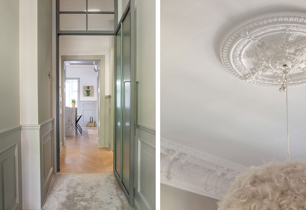 瑞典现代古典公寓的巧妙融合-19