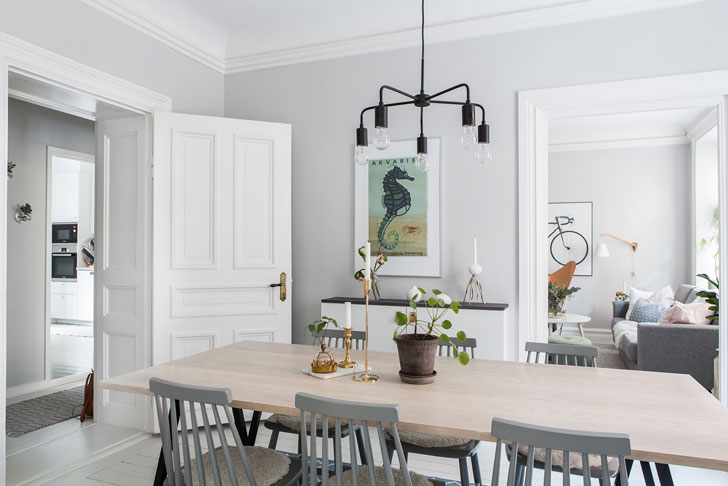 瑞典温馨粉色系公寓设计-10