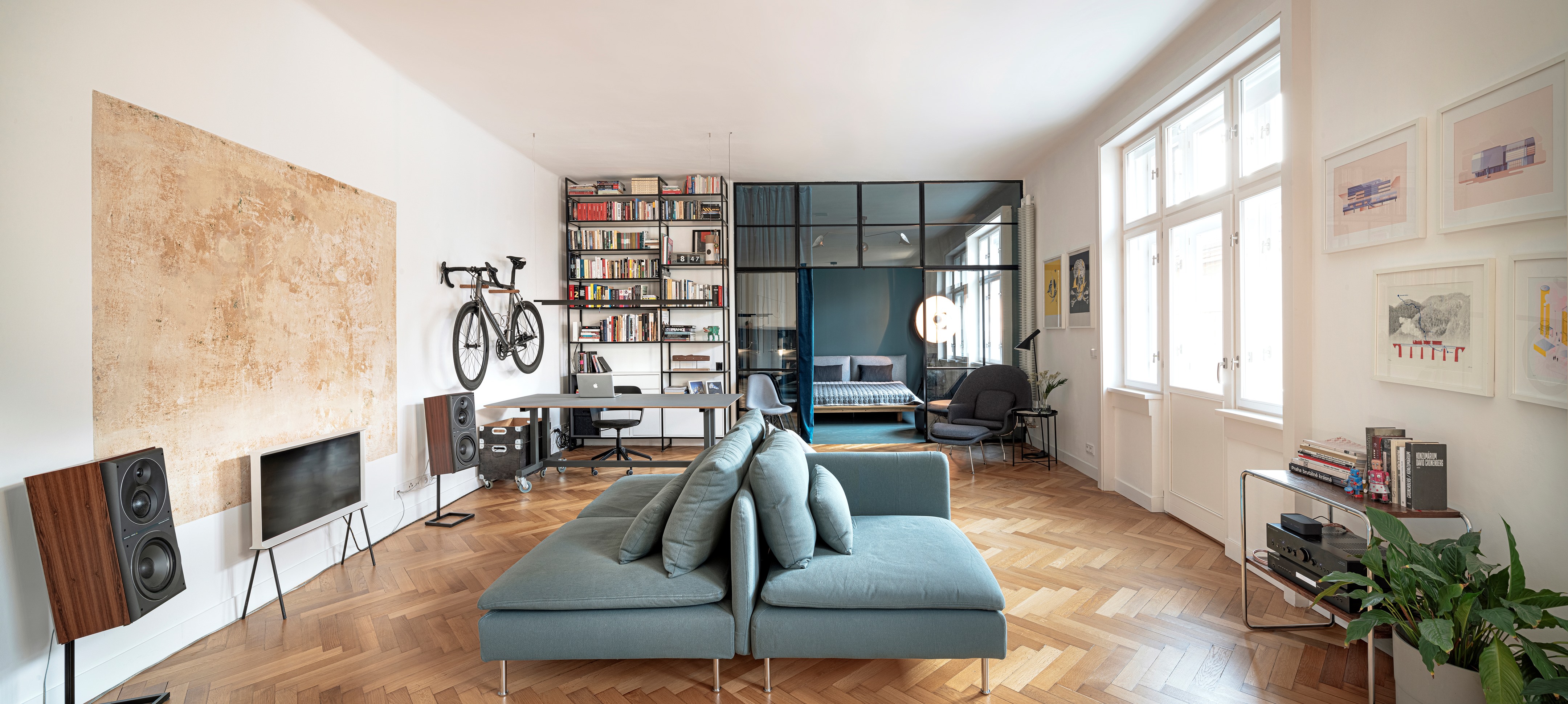 Prague 旧宅工业风大开间设计丨意大利布拉-32